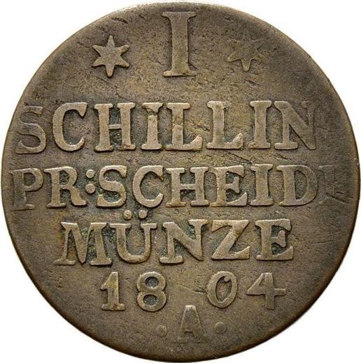 Reverse Schilling 1804 A -  Coin Value - Prussia, Frederick William III