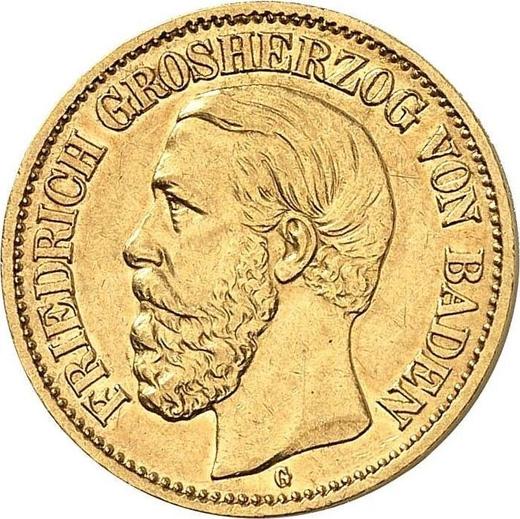 Obverse 10 Mark 1901 G "Baden" - Gold Coin Value - Germany, German Empire