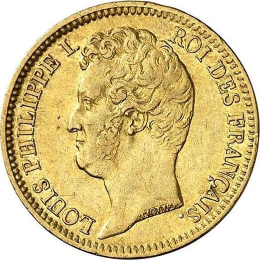 Obverse 20 Francs 1831 W "Raised edge" - Gold Coin Value - France, Louis Philippe I