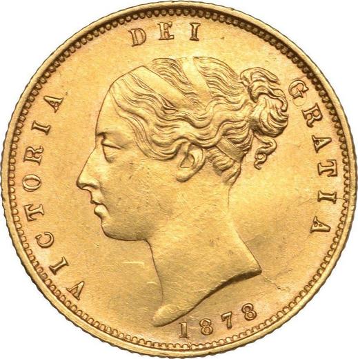 Obverse Half Sovereign 1878 - Gold Coin Value - United Kingdom, Victoria