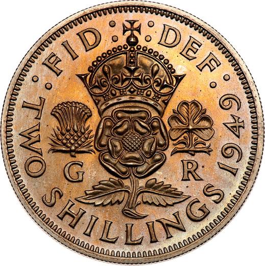 Reverse Florin 1949 HP -  Coin Value - United Kingdom, George VI