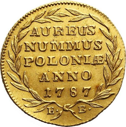 Reverse Ducat 1787 EB - Gold Coin Value - Poland, Stanislaus II Augustus