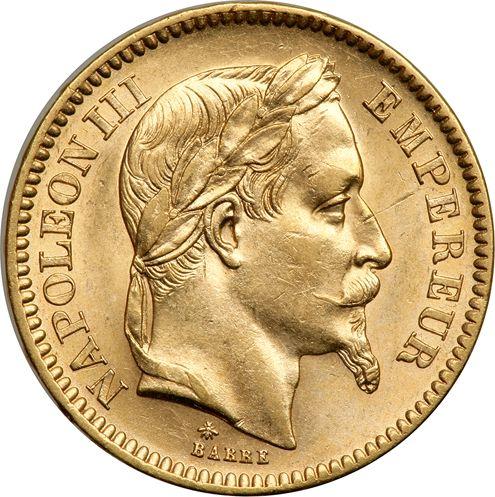 Obverse 20 Francs 1864 A "Type 1861-1870" - Gold Coin Value - France, Napoleon III