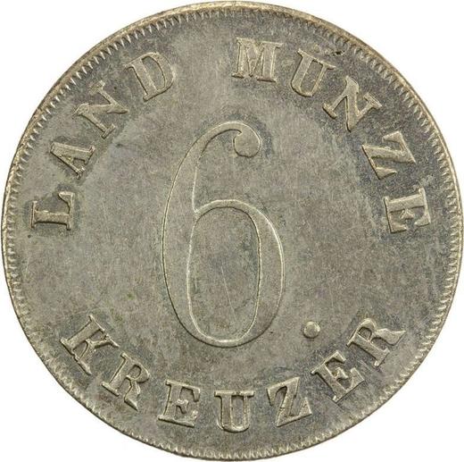 Reverse 6 Kreuzer 1834 - Silver Coin Value - Saxe-Coburg and Gotha, Ernest I