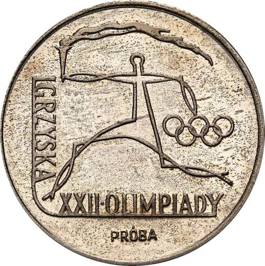 Revers Probe 20 Zlotych 1980 MW "Olympia Moskau 1980" Kupfernickel - Münze Wert - Polen, Volksrepublik Polen