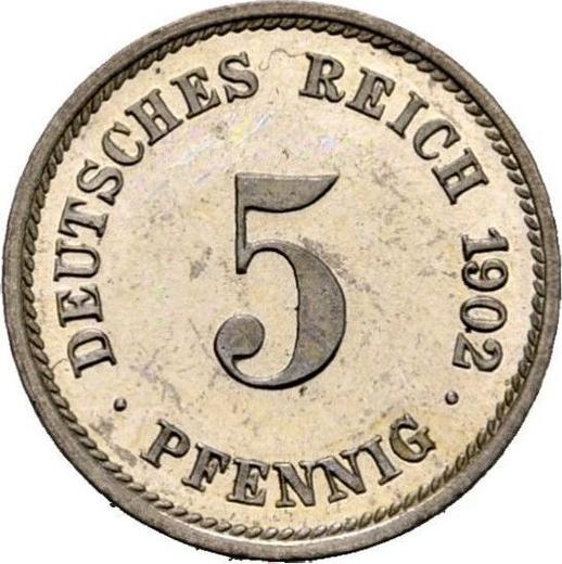 Obverse 5 Pfennig 1902 G "Type 1890-1915" -  Coin Value - Germany, German Empire