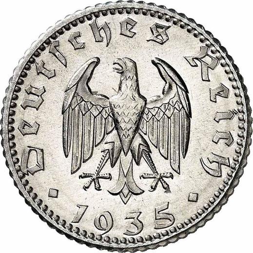 Reverse 50 Reichspfennig 1935 J -  Coin Value - Germany, Third Reich