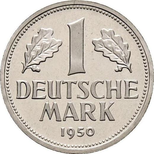 Obverse 1 Mark 1950 G -  Coin Value - Germany, FRG