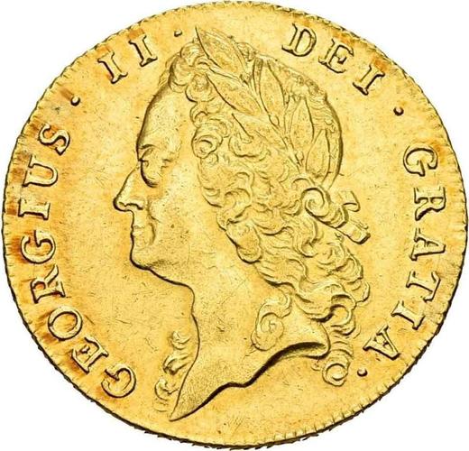 Obverse Guinea 1740 "Intermediate Head" - Gold Coin Value - United Kingdom, George II