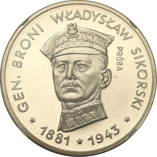 Reverse Pattern 100 Zlotych 1981 MW "General Wladyslaw Sikorski" Silver - Silver Coin Value - Poland, Peoples Republic