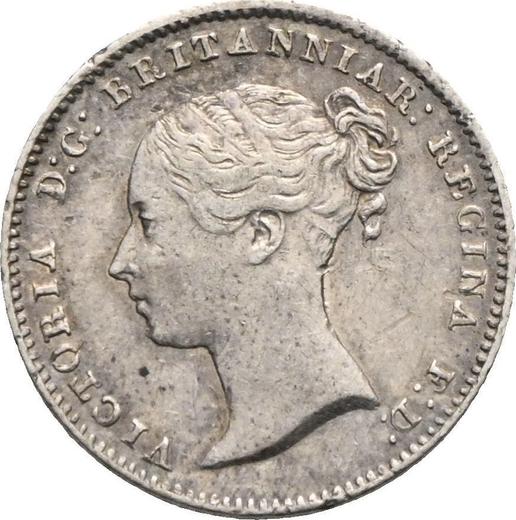 Obverse Fourpence (Groat) 1854 "Type 1837-1862" - Silver Coin Value - United Kingdom, Victoria