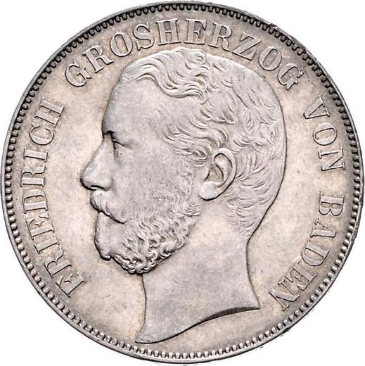 Avers Taler 1867 - Silbermünze Wert - Baden, Friedrich I