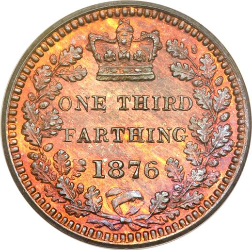 Revers 1/3 Farthing 1876 - Münze Wert - Großbritannien, Victoria