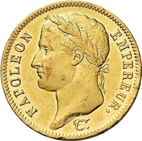 Obverse 40 Francs 1813 CL "Type 1809-1813" - Gold Coin Value - France, Napoleon I