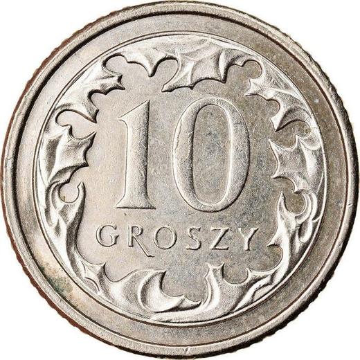 Reverse 10 Groszy 2012 MW -  Coin Value - Poland, III Republic after denomination