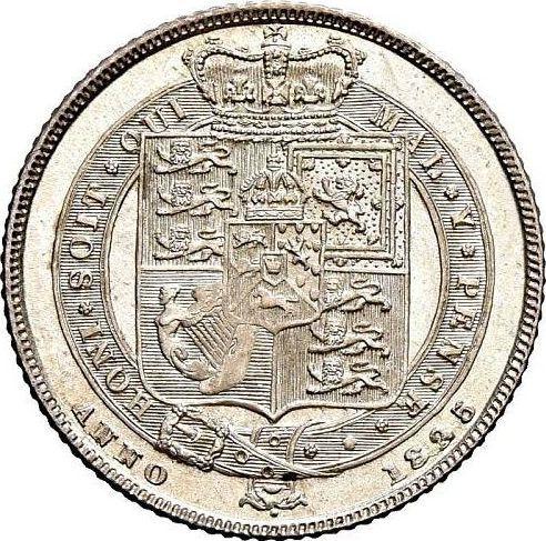 Реверс монеты - 6 пенсов 1825 года BP - цена серебряной монеты - Великобритания, Георг IV