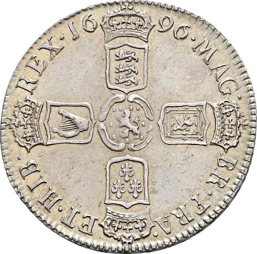 Revers 1/2 Krone 1696 "Kleine Schilde" - Silbermünze Wert - Großbritannien, Wilhelm III