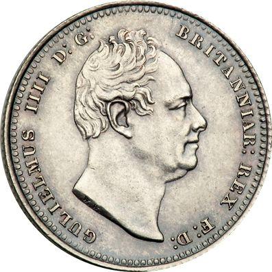 Obverse Shilling 1836 WW - Silver Coin Value - United Kingdom, William IV