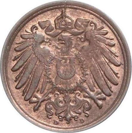 Reverse 1 Pfennig 1902 D "Type 1890-1916" -  Coin Value - Germany, German Empire