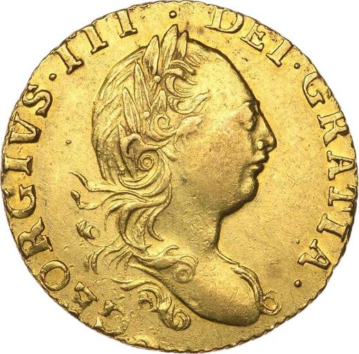 Obverse Half Guinea 1775 "Third laureate bust" - Gold Coin Value - United Kingdom, George III