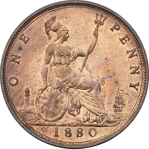 Reverse Penny 1880 "Type 1860-1894" -  Coin Value - United Kingdom, Victoria