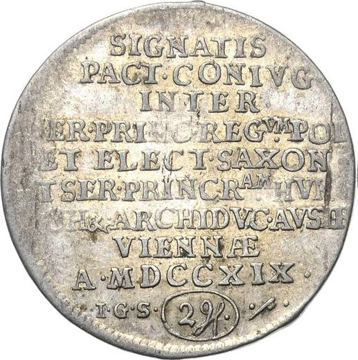 Reverso 2 Groszy (Dwugrosz) 1719 IGS "Boda" - valor de la moneda de plata - Polonia, Augusto II