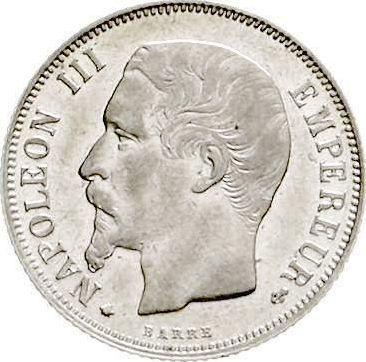 Obverse 1 Franc 1856 BB "Type 1853-1863" - Silver Coin Value - France, Napoleon III