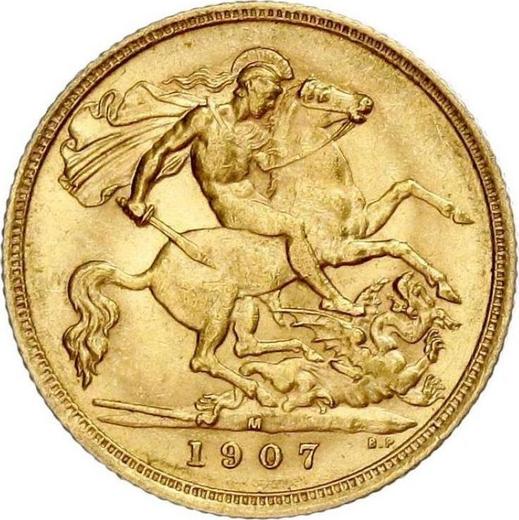 Reverse Half Sovereign 1907 M - Gold Coin Value - Australia, Edward VII