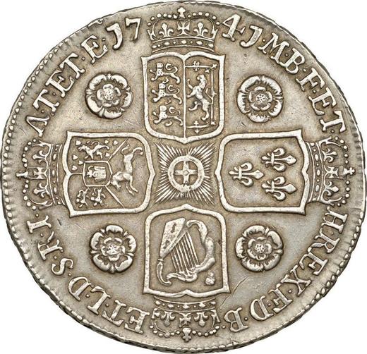 Reverse Crown 1741 "Young Head" - Silver Coin Value - United Kingdom, George II