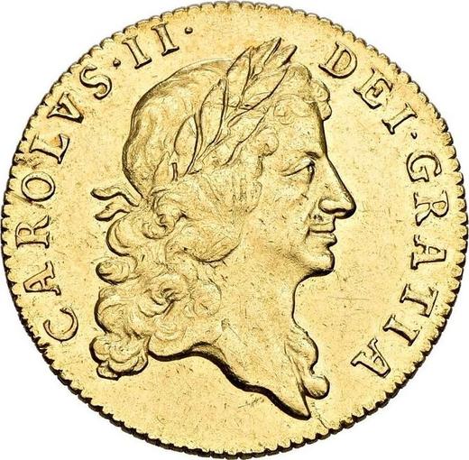 Obverse Guinea 1666 "Third laureate bust" - Gold Coin Value - United Kingdom, Charles II