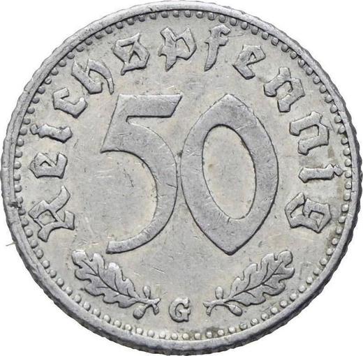 Obverse 50 Reichspfennig 1943 G "Type 1939-1944" -  Coin Value - Germany, Third Reich