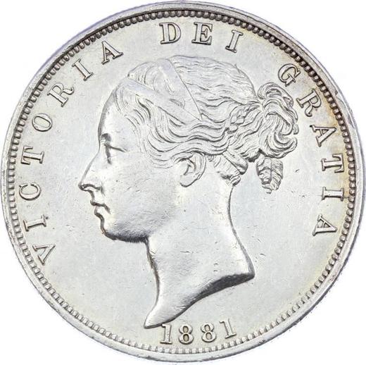 Obverse Halfcrown 1881 - Silver Coin Value - United Kingdom, Victoria