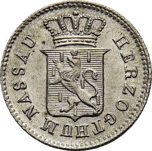 Avers Kreuzer 1833 - Silbermünze Wert - Nassau, Wilhelm