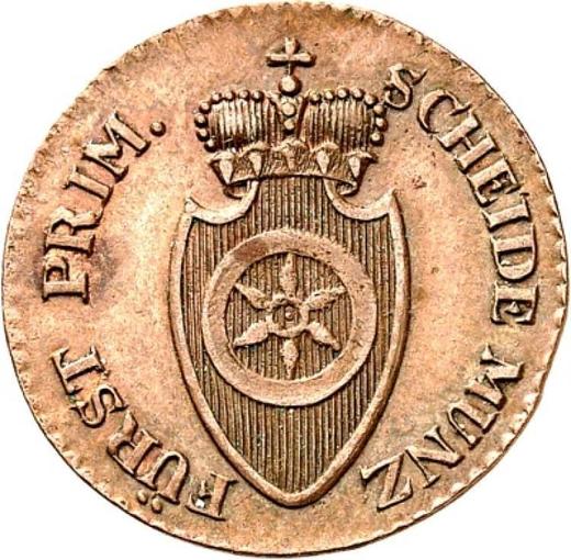 Obverse 1 Heller 1808 BH -  Coin Value - Frankfurt, Karl Theodor von Dalberg