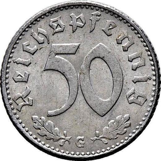Obverse 50 Reichspfennig 1944 G "Type 1939-1944" -  Coin Value - Germany, Third Reich