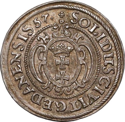Revers Probe Schilling (Szelag) 1657 "Danzig" - Silbermünze Wert - Polen, Johann II Kasimir