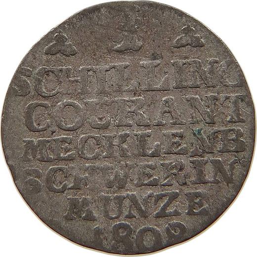 Reverse Shilling 1808 - Silver Coin Value - Mecklenburg-Schwerin, Frederick Francis I