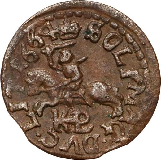 Reverse Schilling (Szelag) 1664 TLB "Lithuanian Boratynka" HKPL -  Coin Value - Poland, John II Casimir