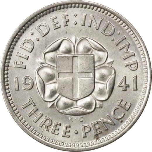 Reverse Threepence 1941 HP "Type 1937-1945" - Silver Coin Value - United Kingdom, George VI