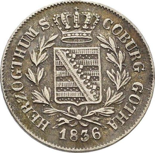 Obverse Kreuzer 1836 - Silver Coin Value - Saxe-Coburg and Gotha, Ernest I