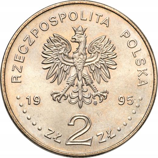 Obverse 2 Zlote 1995 MW ET "75th Anniversary - Battle of Warsaw" - Coin Value - Poland, III Republic after denomination