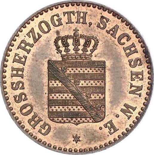 Avers 2 Pfennig 1858 A - Münze Wert - Sachsen-Weimar-Eisenach, Carl Alexander