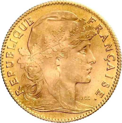 Anverso 10 francos 1914 "Tipo 1899-1914" - valor de la moneda de oro - Francia, Tercera República
