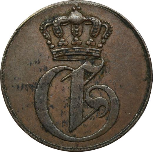 Obverse 1 Pfennig 1838 -  Coin Value - Mecklenburg-Strelitz, George