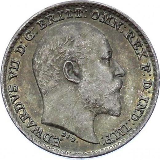 Anverso Penique 1904 "Tipo 1902-1910" - valor de la moneda de plata - Gran Bretaña, Eduardo VII