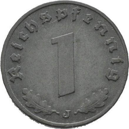 Obverse 1 Reichspfennig 1940 J "Type 1940-1945" -  Coin Value - Germany, Third Reich