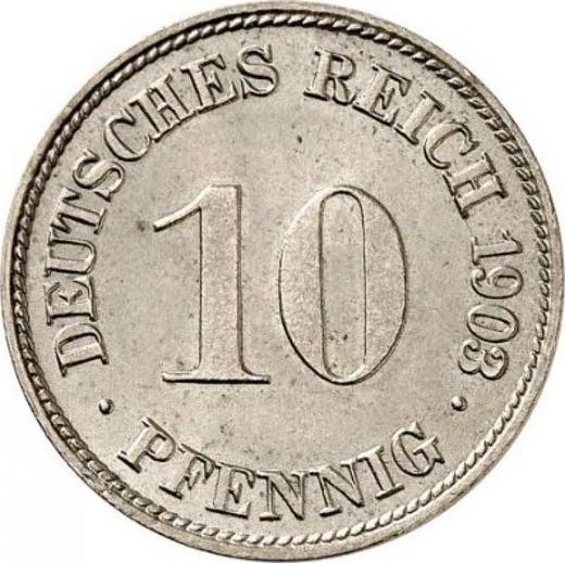 Obverse 10 Pfennig 1903 D "Type 1890-1916" -  Coin Value - Germany, German Empire