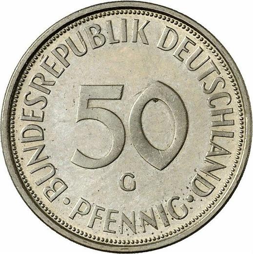 Obverse 50 Pfennig 1973 G -  Coin Value - Germany, FRG