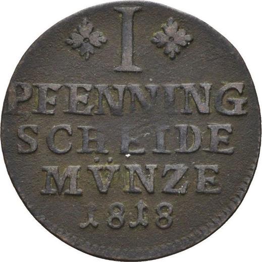 Revers 1 Pfennig 1818 FR - Münze Wert - Braunschweig-Wolfenbüttel, Karl II