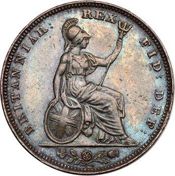 Revers 1 Farthing 1834 WW - Münze Wert - Großbritannien, Wilhelm IV